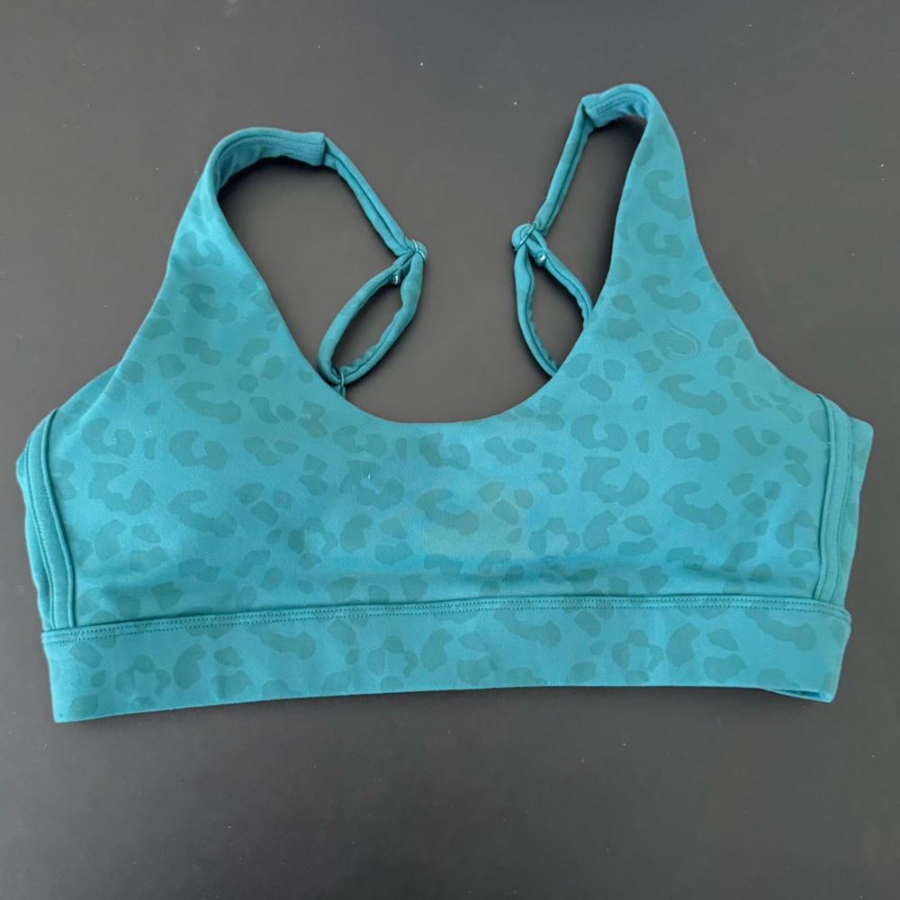 Green Leopard Ryderwear Sports Bra